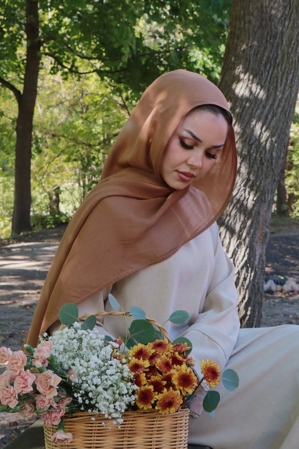 Rima Modal Scarf- Cinnamon