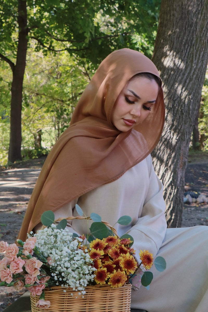 Rima Modal Scarf- Cinnamon