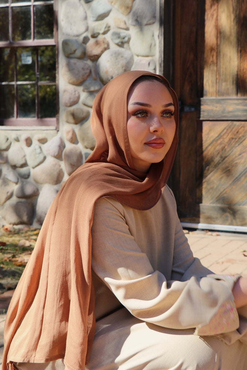 Rima Modal Scarf- Cinnamon
