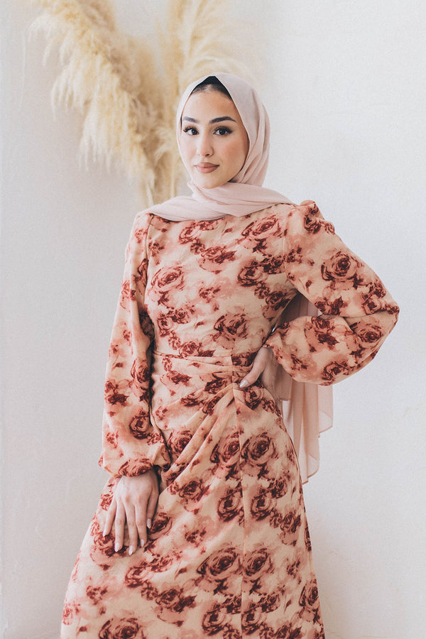Hailey Floral Dress- Pink